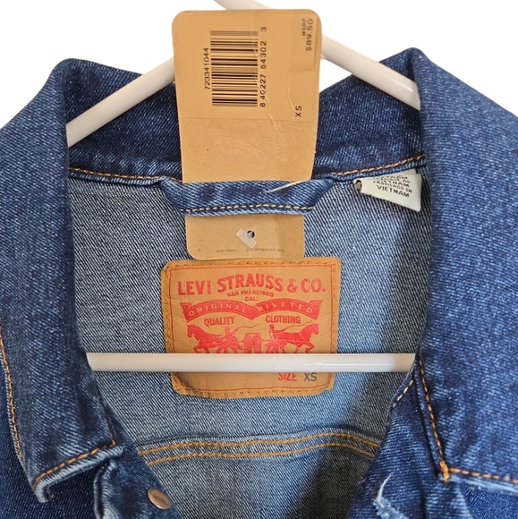Men Levi's Denim Jacket sz XS - Picture 4 of 9